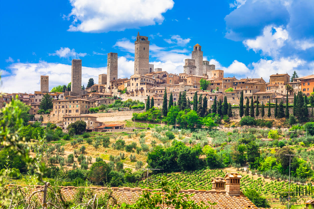 Toscana : San Gimignano en Toscane